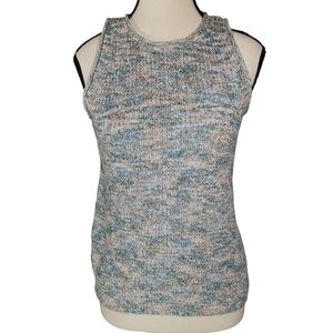 LOFT Multicolour Marled Knit Tank Top Sleeveless Size S